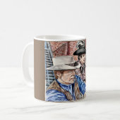 Die Dreiergruppe zeichnen Kaffeetasse (Vorderseite Links)