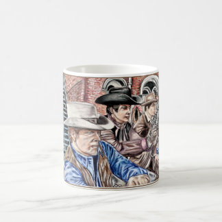 Die Dreiergruppe zeichnen Kaffeetasse
