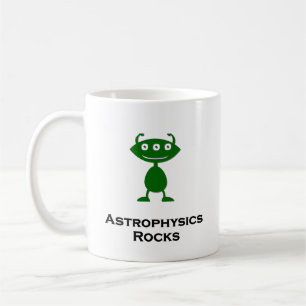 Die dreifache Augen-Astrophysik schaukelt Grün Kaffeetasse