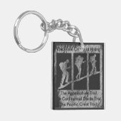 Die dreifache Krone des Wanderns Schlüsselanhänger (Vorderseite links)