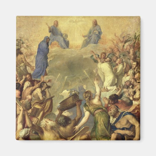 Die Dreifaltigkeit, 1553/54 (Öl auf Leinwand) Magnet (Vorne)