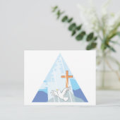 Die Dreifaltigkeit - Gott der Vater Sohn und Heili Postkarte (Stehend Vorderseite)