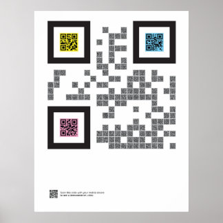 Die Dreifaltigkeit im QR-Code Poster