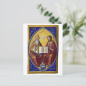 Die Dreifaltigkeit von Jean Bourdichon um 1508 Postkarte (Stehend Vorderseite)