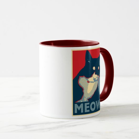 Die Dreistigkeit der Meow-Tasse Tasse (VorderseiteRechts)