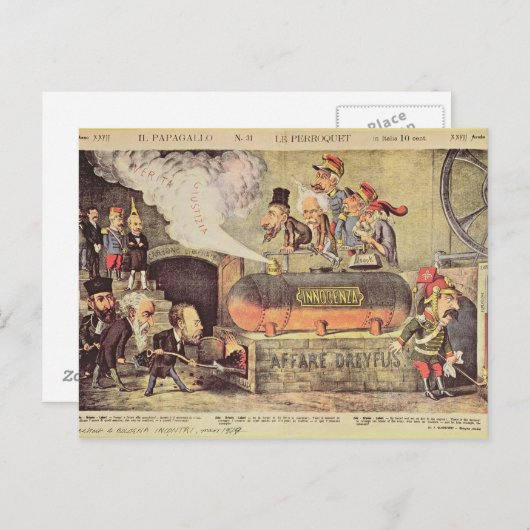 Die Dreyfus-Affäre Postkarte (Vorne/Hinten)