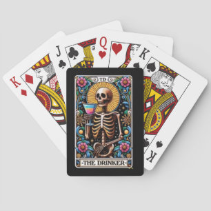 Die Drinker Skeleton Tarot Poker Cards Spielkarten