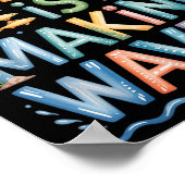 Die dritte Klasse macht Wellen zurück zu den Schul Poster (Ecke)