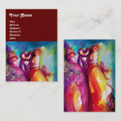 DIE DRITTE MASK / Kostümbildner , Theaterkünstler Visitenkarte (Vorne/Hinten)