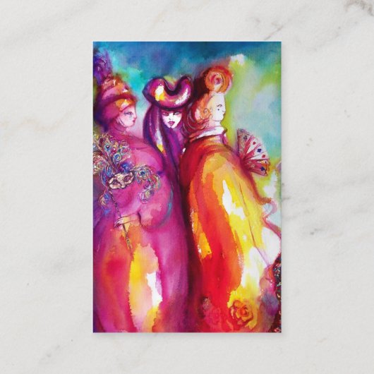 DIE DRITTE MASK / Kostümbildner, Theaterkünstler Visitenkarte (Rückseite)