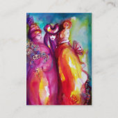 DIE DRITTE MASK / Kostümbildner , Theaterkünstler Visitenkarte (Rückseite)