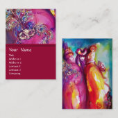 DIE DRITTE MASK / Kostümbildner , Theaterkünstler Visitenkarte (Vorne/Hinten)