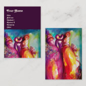 DIE DRITTE MASK / Kostümbildner , Theaterkünstler Visitenkarte (Vorne/Hinten)