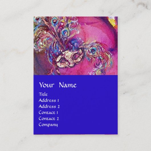 DIE DRITTE MASK / Kostümbildner , Theaterkünstler Visitenkarte (Vorderseite)