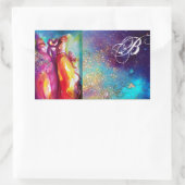 DIE DRITTE MASK , Monogramm Rechteckiger Aufkleber (Tasche)