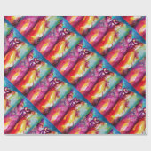 DIE DRITTE MASK / Venezianischer Karnevalssackball Geschenkpapier (Flach)