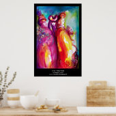 DIE DRITTE MASK / Venezianischer Karnevalssackball Poster (Küche)