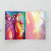 DIE DRITTE MASKE / VENEZIANISCHE MASQUREADE, rosa  Karte (Innenseite)