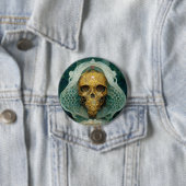 Die Drohne Bee Skull Fantasy Sci-Fi Button (Beispiel)