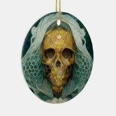 Die Drohne Bee Skull Fantasy Sci-Fi Keramik Ornament (Rechts)