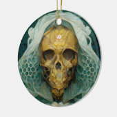 Die Drohne Bee Skull Fantasy Sci-Fi Keramik Ornament (Links)