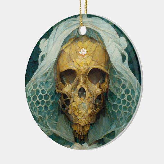 Die Drohne Bee Skull Fantasy Sci-Fi Keramik Ornament (Links)