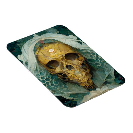 Die Drohne Bee Skull Fantasy Sci-Fi Magnet (Rechte Seite)