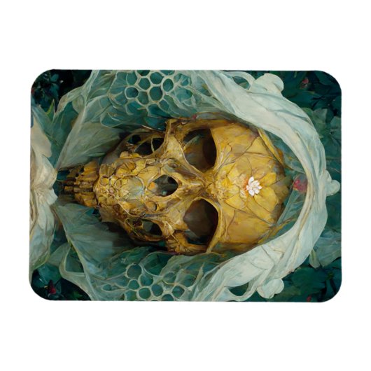 Die Drohne Bee Skull Fantasy Sci-Fi Magnet (Horizontal)