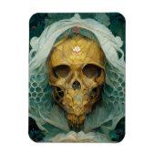 Die Drohne Bee Skull Fantasy Sci-Fi Magnet (Vertikal)