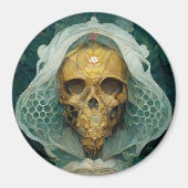Die Drohne Bee Skull Fantasy Sci-Fi Magnet (Vorne)