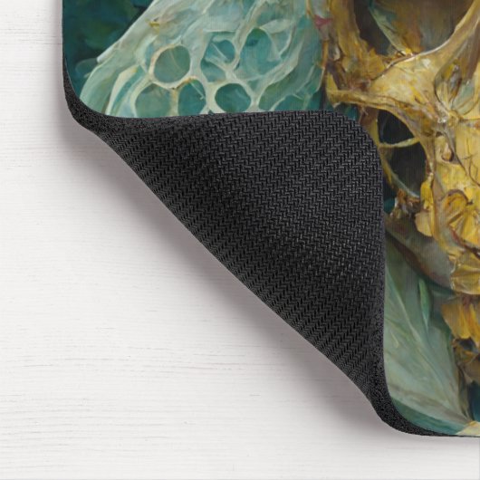 Die Drohne Bee Skull Fantasy Sci-Fi Mousepad (Ecke)