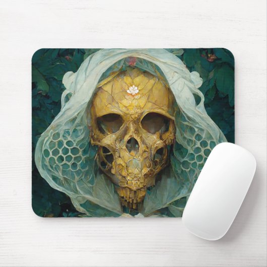 Die Drohne Bee Skull Fantasy Sci-Fi Mousepad (Mit Mouse)