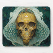 Die Drohne Bee Skull Fantasy Sci-Fi Mousepad (Vorne)