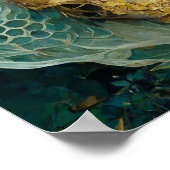 Die Drohne Bee Skull Fantasy Sci-Fi Poster (Ecke)