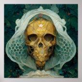Die Drohne Bee Skull Fantasy Sci-Fi Poster (Vorne)