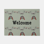 Die Drohne-Pilotwillkommens-Türmatte Fußmatte (Vorderseite)