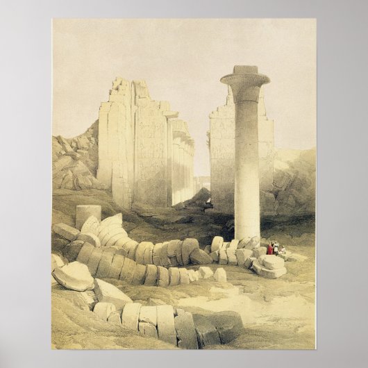 Die Dromos oder die Zentralhalle des Großen Tempel Poster (Vorne)