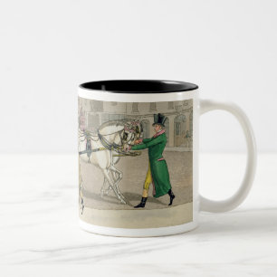 Die drückende Einladung, 'von den modernen Zweifarbige Tasse