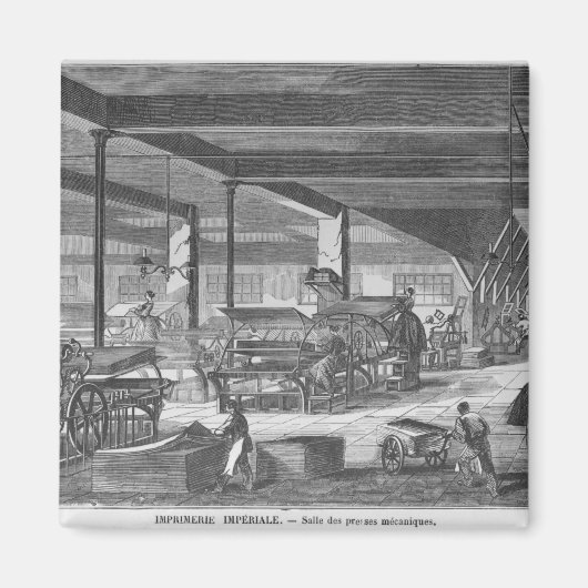 Die Druckpresse Magnet (Vorne)