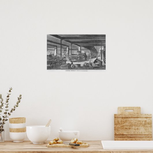 Die Druckpresse Poster (Küche)