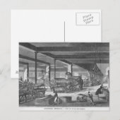 Die Druckpresse Postkarte (Vorne/Hinten)