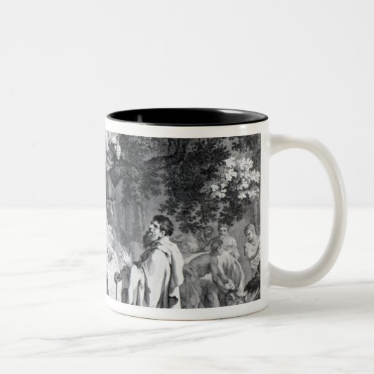 Die Druiden oder die Umwandlung der Briten Zweifarbige Tasse (Rechts)