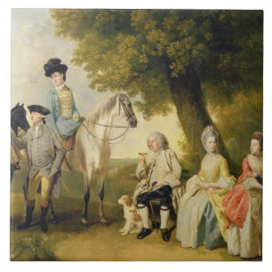 Die Drummond Familie, c.1769 (Öl auf Leinwand) Fliese