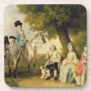 Die Drummond Familie, c.1769 (Öl auf Leinwand) Getränkeuntersetzer