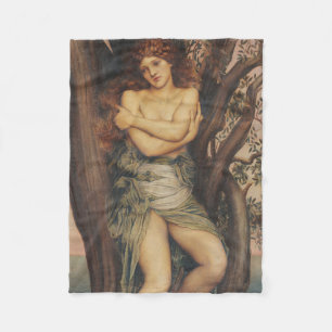 Die Dryade (Baumnymphe) (von Evelyn De Morgan) Fleecedecke