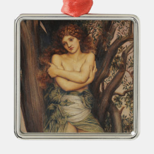 Die Dryade (von Evelyn De Morgan) Ornament Aus Metall