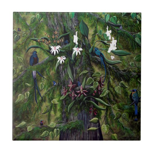 Die Dschungel von Tikal Fliese (Vorderseite)