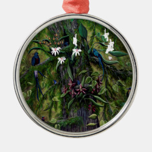 Die Dschungel von Tikal Silbernes Ornament