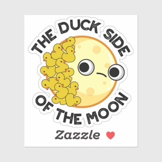 Die Duckseite des sonnigen Astronomiepuns Aufkleber (Blatt)