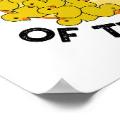 Die Duckseite des sonnigen Astronomiepuns Poster (Ecke)